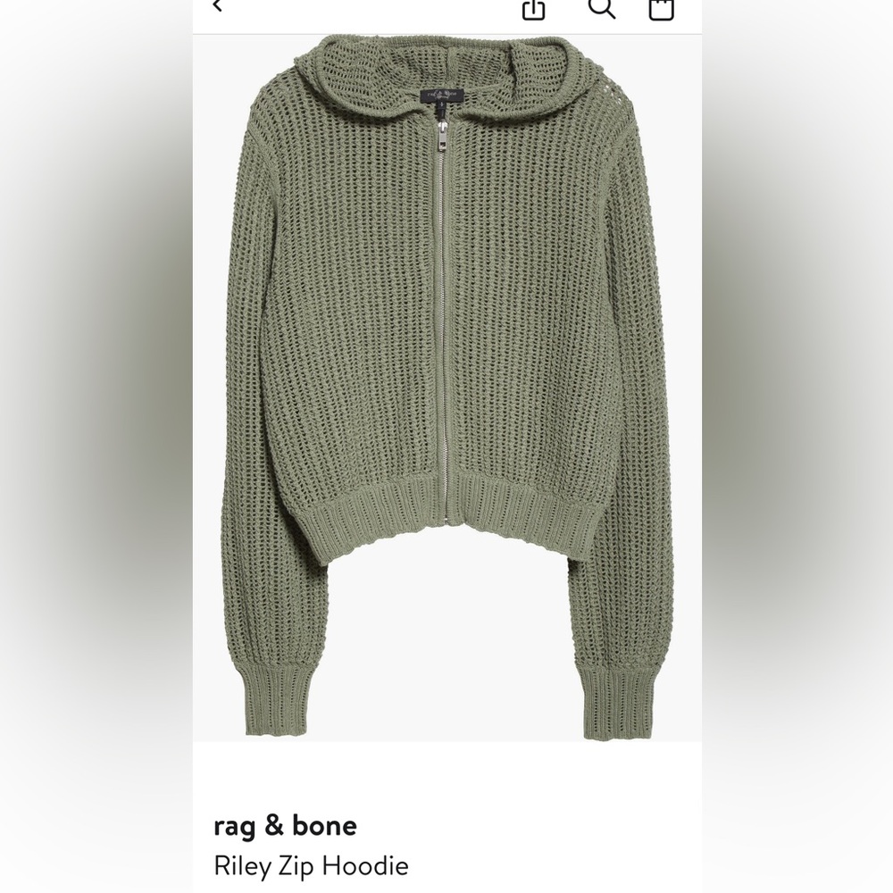 RAG & BONE Women's Green Knit Sweater
